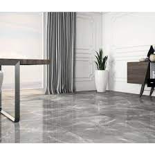 Versatile ceramic floor tiles don't burn, so dropping cigarette ash on the floor doesn't leave a mark. Marmy Grey Polished Marble Effect Porcelain Salon Floor Tiles From Tile Mountain