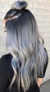 30 Gorgeous Silver Hairstyles For Women Silver Hair Color Silver Ombre Hair Ombre Hair Blonde