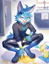 AI Art: Furry omorashi-1 by @Ascender | PixAI