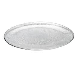 Favorite add to set of 3 large vintage 1950's mid century ivv glacier ice italian art glass pieces with 10k gold rims and accents. Babilonia Serving Plate By Ivv