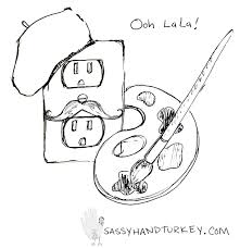 Drawing hand turkeys is a traditional thanksgiving craft since i was in elementary school! Creative Outlet Sassy Hand Turkey