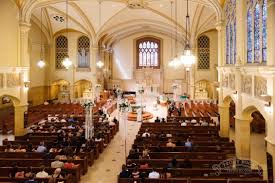 A Catholic Wedding Ceremony At St Sebastian S In Milwaukee By Front Room Photography Catholic Wedding Ceremony Hilton Wedding Wedding