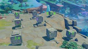 Teletransportarse al punto de ruta de la isla minacious y dirigirse . Impacto De Genshin Soluciones De Rompecabezas De Cubo Giratorio De La Isla Watatsumi 9to5fortntie