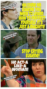 The Walking Dead Memes Eugene Porter Josh Mcdermitt Rosita Espinosa Christian Serratos The Walking Dead Walking Dead Fan Dead