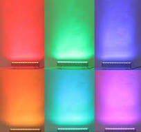 RF Remote RGB Color Changing LED Linear Wall Washer Lights