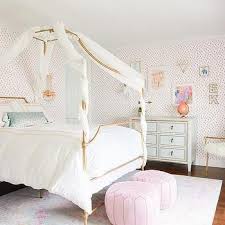 30 best canopy bed examples to introduce into your bedroom. Gold Canopy Bed With Blue French Nightstands Girls Bed Canopy Little Girl Canopy Bed Kids Bedroom Dream