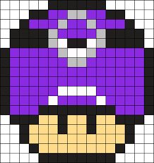 Evil Minion Mushroom Kandi Pattern Pixel Art Templates Pixel Art Pixel Pattern