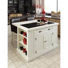 Kitchen islands with stove and seating. Home Styles Nantucket Kitchen Island In Distressed White Finish Walmart Canada