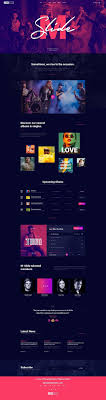 Slide Is Clean And Modern Design Psd Template For Music Bands And Artists Beautiful Website With Albums Showcas Website Design Music Design Website Layout