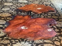 Coaster 720218 cuppuccino glass top coffee table with stool. Redwood Burl Two Piece Coffee Table Rick Griggs