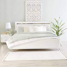celestia king bed 180x200 cm white engineered wood in 2021 tufted headboard king beds home decor bedroom