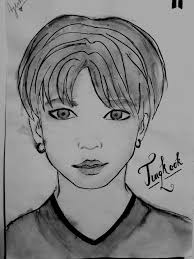 I hope you like it 💜 what happens when bts has an 8th member ? Bts Jungkook Drawings By Me Drawings Illustration People Figures Celebrity Musicians Artpal