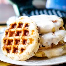 Easy Cinnamon Roll Waffles in the Dash Mini Waffle Maker