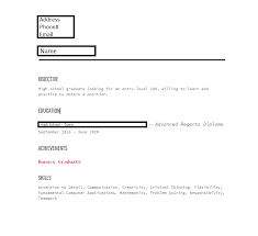 High School Graduate With No Experience Whatsoever What Should I Add What Should I Change Resumes