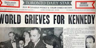 Image captionthe daily star is unhappy with attempts by the pastry police to ban pies at football matches, as it makes clear with its headline. Front Pages Of Newspapers Around The World After Jfk S Death