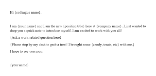 Self introduction email grude interpretomics co. Self Introduction Email To New Colleagues Sample And Template