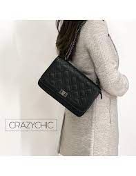多种穿着方式 design rigide anse courte en chaîne bandoulière réglable fermeture éclair sur le dessus Crazychic Sac Bandouliere Chaines Matelasse Tourniquet Femme