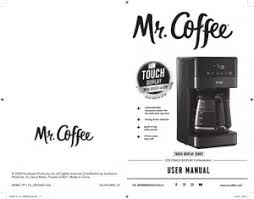 Coffee black coffee maker can hold enough water to brew up to 12 cups at a time. Bvmc Tp 115 User Manual Bvmctp115 Mr Coffee 12cup Programmable Coffeem