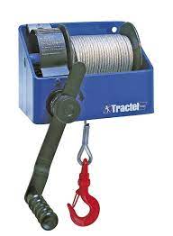 CaRol TS 500 - lifting materials - with 18m of galvanized cable and bracket  for Davitrac : Tractel CN