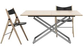 Esszimmerstuhle Oslo Klappstuhl Schwarz Leder Verstellbarer Couchtisch Wohnzimmertische Kleiner Couchtisch