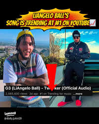 liangeloball SONG IS TRENDING AT #1 ON YOUTUBE 📈🔥