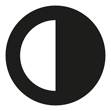 Contrast Interface Circular Symbol Half Black Half White Free Vector Icons Designed By Freepik Vector Icon Design Free Icons Symbols