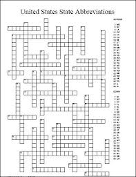 United States State Abbreviations Crossword Puzzle Printable State Abbreviations Homeschool Social Studies Crossword