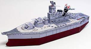 Handcrafted boat and ship models. Sd Japanese Battleship Yamato Papercraft Paperized Crafts