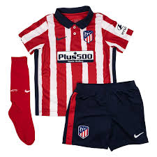 Make personalized atletico madrid 2020/21 cup jersey. Atletico Madrid Home Shirt 2020 21 Mini Kit Kids Www Unisportstore Com