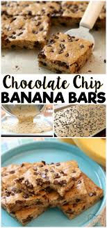 Chocolate Chip Banana Bars Are A Simple Delicious Ripe Banana Recipe That S Even Better Than Banana Ripe Banana Recipe Banana Dessert Recipes Banana Recipes