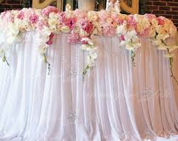 Cinderella Table Skirt Etsy Wedding Table Decorations Diy Head Table Wedding Table Skirt