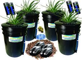 Amazon Com The Atwater Hydropod Standard 4 Site W 8 Baskets A C Powered Dual Dwc Deep Water Culture Recirculating Drip Hydroponic Garden System Kit 5 Gallon Size System Patio