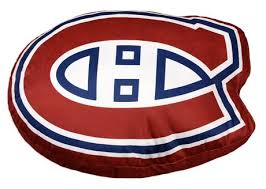 Nhl round montreal canadiens rug hockey logos area rugs ft roundel carpet depot floor fanmats navy mat sports team durable. Nhl Team Logo Cushion Montreal Canadiens Walmart Canada