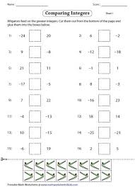 Comparing And Ordering Integers Worksheet In 2020 Integers Worksheet Integers Worksheets