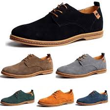 New Mens Casual Dress Oxfords Wing Tip Flats Shoes Suede Genuine Leather Lace Up Dress Shoes Men Leather Shoes Men Casual Dress Shoes