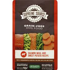 Feeding your dog a healthy diet made up of foods such as salmon, peas and sweet potato will ensure they are getting good levels of. Supreme Source Grain Free Salmon Meal And Sweet Potato Recipe Premium Dog Food 5 Lb Bag Dog Market Basket