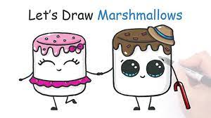 How To Draw Cartoon Marshmallow Cute And Easy - Vídeo Dailymotion