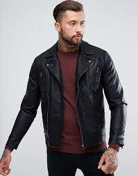 New Look Biker Jacket In Black