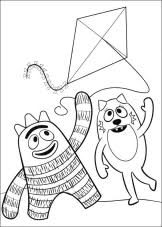 Yo gabba gabba free coloring pages are a fun way for kids of all ages to develop creativity, focus, motor skills and color recognition. Yo Gabba Gabba Coloring Page
