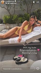 The bikini dance of Paula Badosa and Sabalenka becomes the most viral video  of Sabadosa | Marca