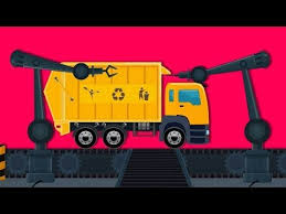 Toy Factory Garbage Truck Car Garage And Service Garbage Truck Kids Toys Kids Videos