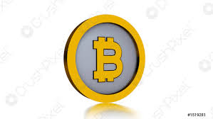 The btc symbol and the wordmark next to it. Bitcoin Logo Auf Weissem Hintergrund Isoliert Foto Vorratig Crushpixel