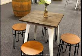 Consulting veteran cafe owners for advice and recommendations can help to reduce mistakes and losses. 2075 White Cafe Table With Wooden Top Posh Designs