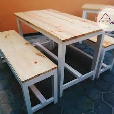 Ada yang dibuat dengan bentuk yang simple dan lunar kharisma balelo salak meja makan kayu jati 4 kursi. Meja Kursi Kafe 1set Kayu Jati Belanda Meja Kafe Resto Warkop Shopee Indonesia
