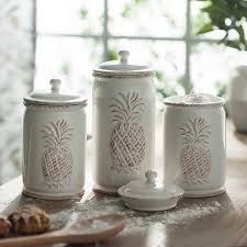 Shop kitchen canisters and jars and top home decor at great value at athome.com, and buy them at your local at home stores. Cream Pineapple Canisters Set Of 3 Kirklands