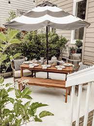 The stylish chippendale chairs are named after the famous 18th. A Neutral Cottage Style Country Farmhouse Tablescape Wood Outdoor Dining Table Rustic Table Setti Outdoor Dining Table Outdoor Patio Decor Outdoor Dining Set