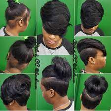 Calondra Hairartist Parker On Instagram Hello Stylz By Cc I Still Looooove This Anotherslay Quickweave Sassy Hair Short Hair Styles Shaved Hair Designs