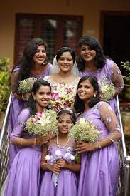 Kerala Christian Wedding Bride Flower Girl Dresses Bridesmaid Dresses