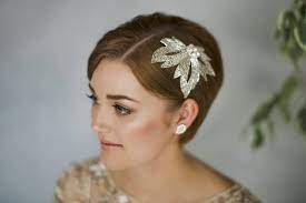 Whats more, there is something unique about bridal headpieces (hair chains, hair vines and hair halos) that makes them emit a romantic, medieval feeling. How To Style Wedding Hair Accessories With Short Hair Love My Dress Uk Wedding Blog Wedding Directory