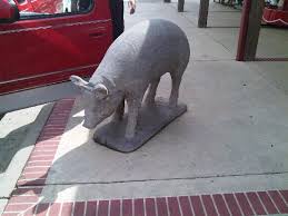 Concrete pig statue 12 inches tall, 12 deep and 8 wide, this sitting pig has great detail. Concrete Pig Picture Of Porky S Bbq China Grove Tripadvisor